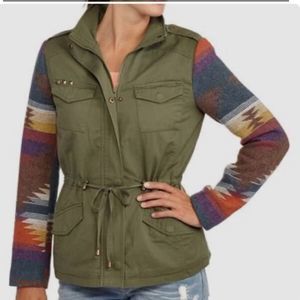 I.B. Diffusion Cargo Jacket Aztec Tapestry Sleeves